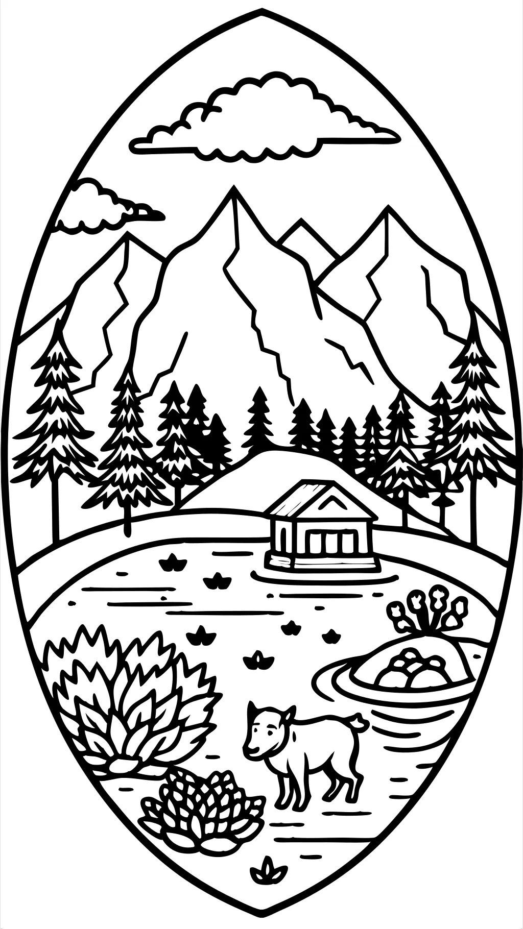 nature coloring pages free